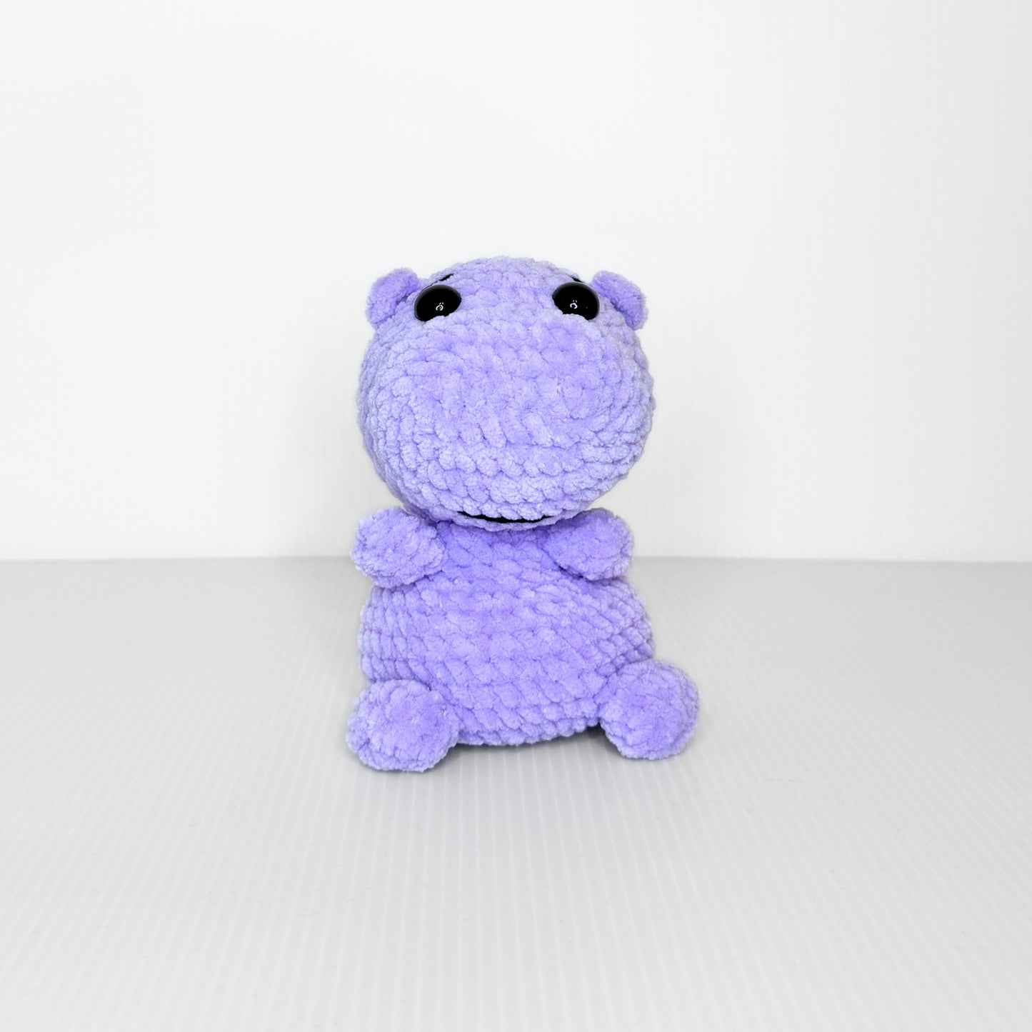 Hazel the Hippo — Handmade Crochet Plushie