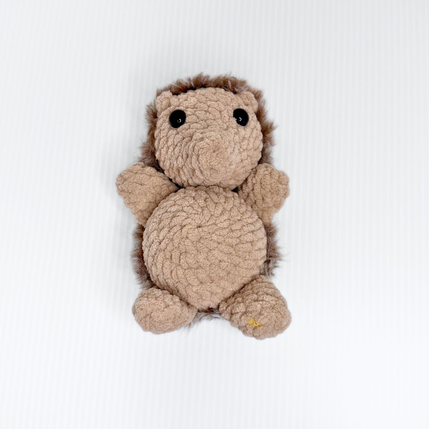 Henry the Hedgehog — Handmade Faux Fur Crochet Plushie