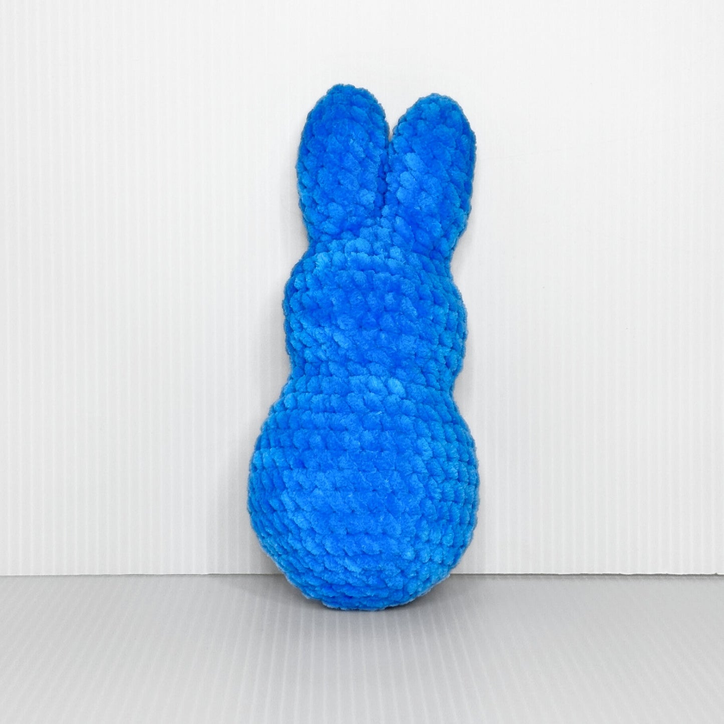 Handmade Neon Marshmallow Bunny Crochet Plush — Stuffed Easter Bunny in Chunky Yarn, Choose Your Color - pursuitofcraftyness