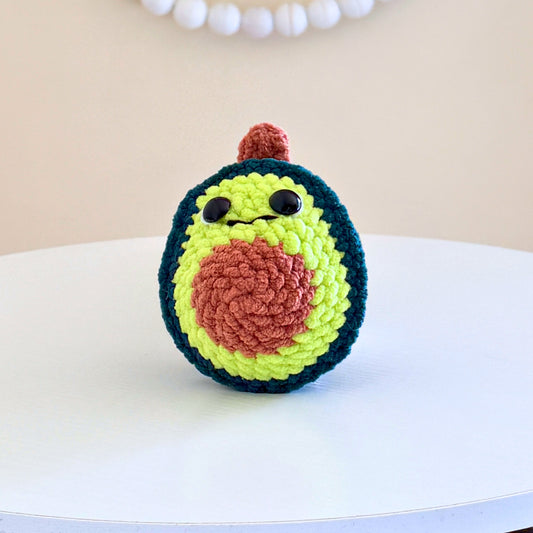 Mini Avocado — Handmade Crochet Plushie