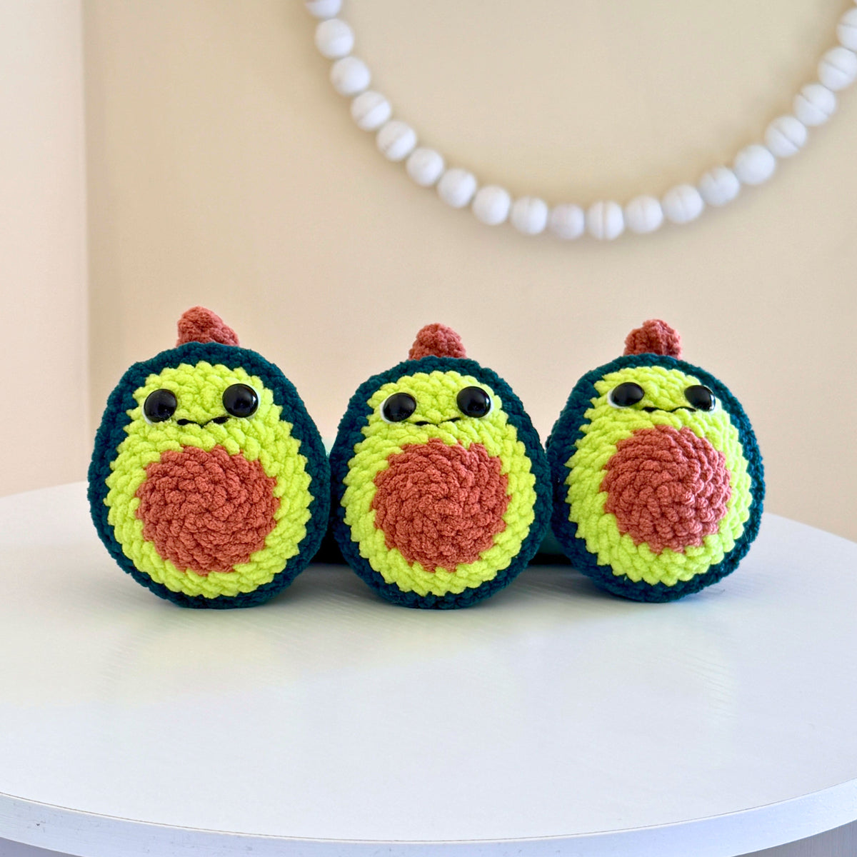 Mini Avocado — Handmade Crochet Plushie