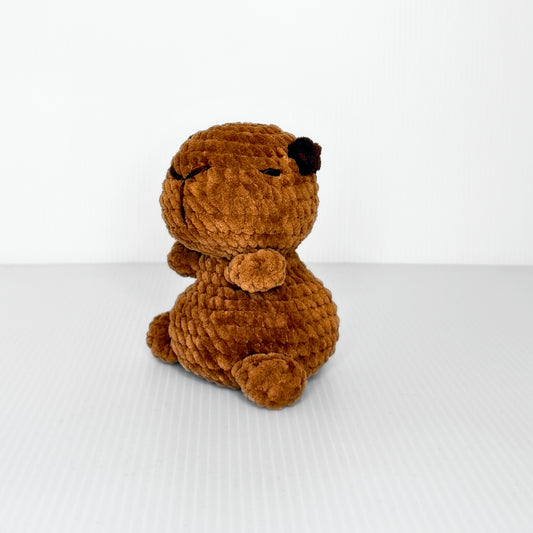 Cooper the Capybara — Weighted Crochet Plush - pursuitofcraftyness