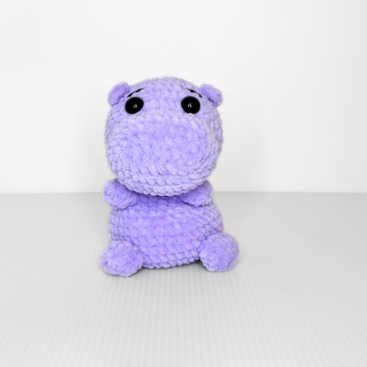 Hazel the Hippo — Handmade Crochet Plushie