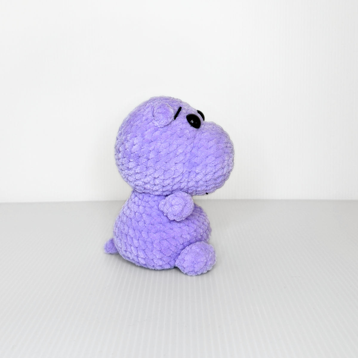 Hazel the Hippo — Handmade Crochet Plushie