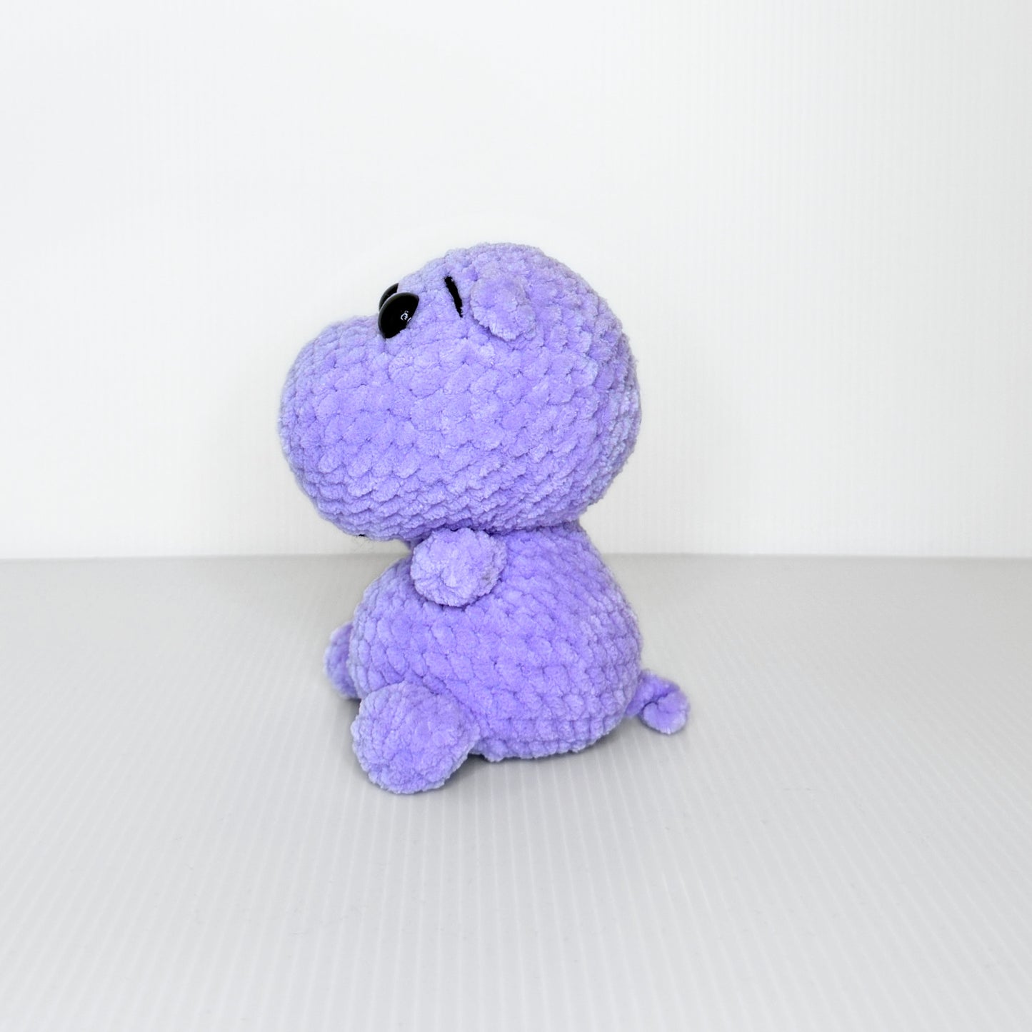 Hazel the Hippo — Handmade Crochet Plushie