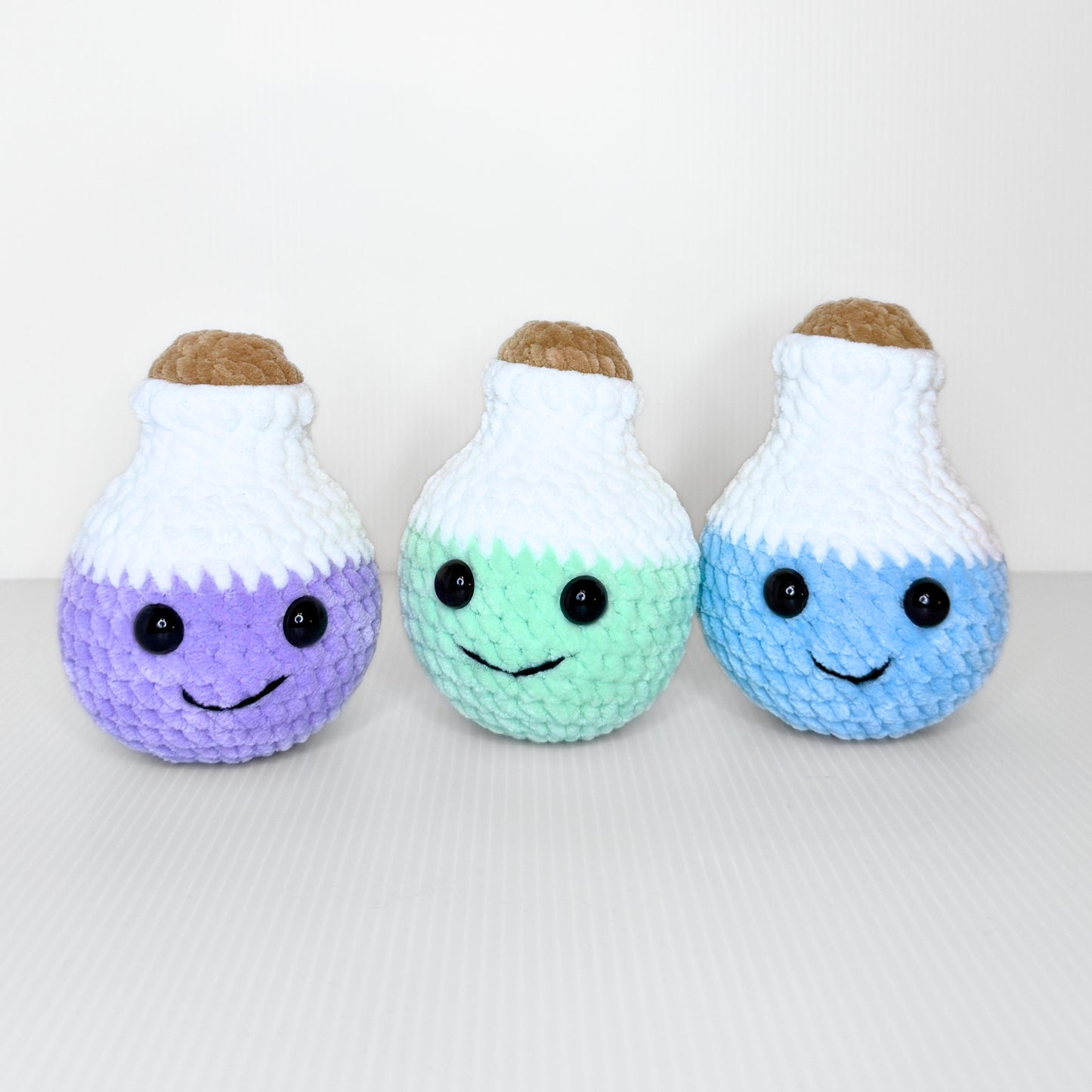 Spell Bottle Plushie — Handmade Crochet Potion Bottle