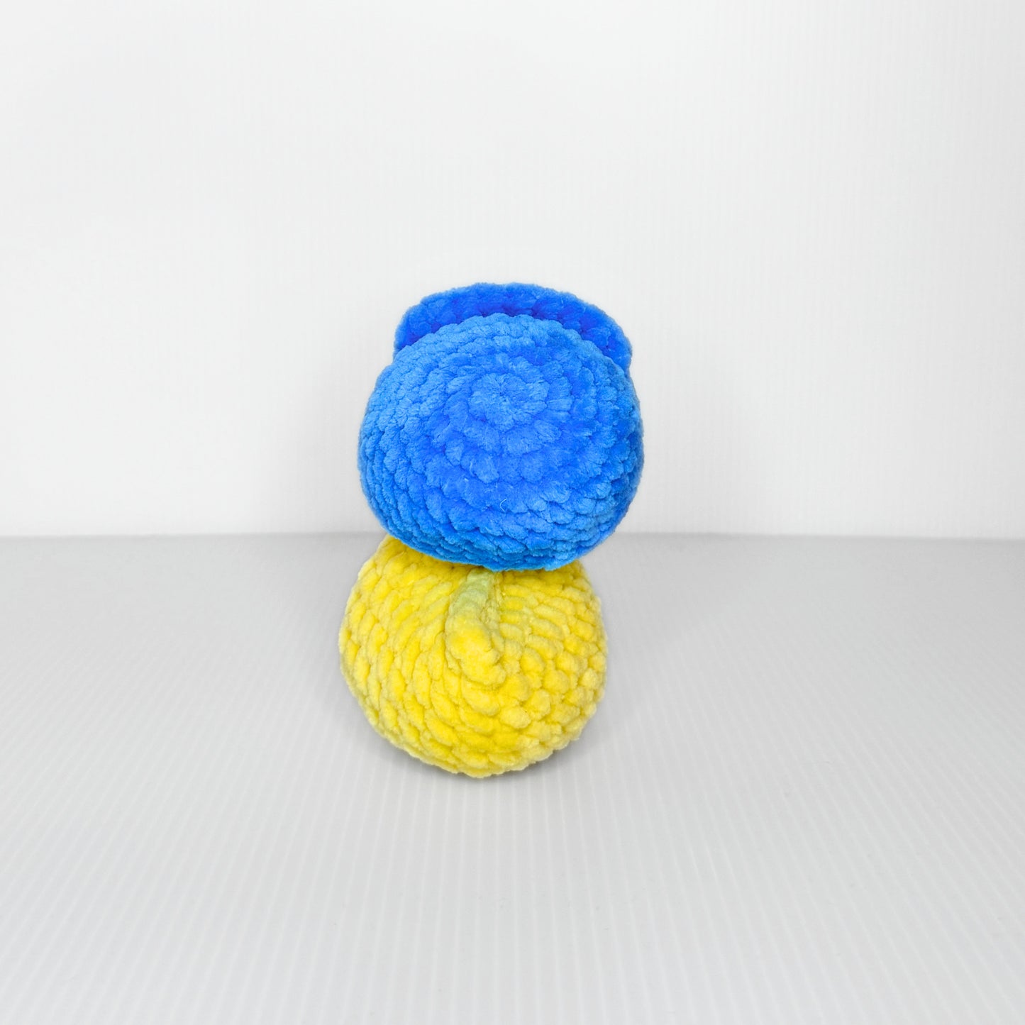 Duck in Baseball Hat — Handmade Crochet Plushie