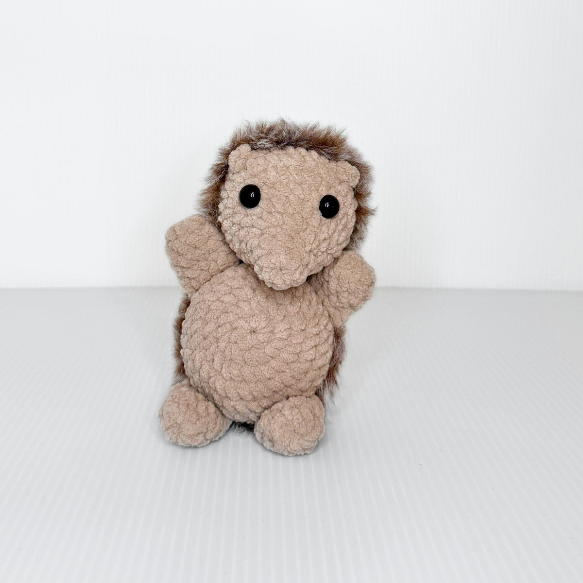 Henry the Hedgehog — Handmade Faux Fur Crochet Plushie