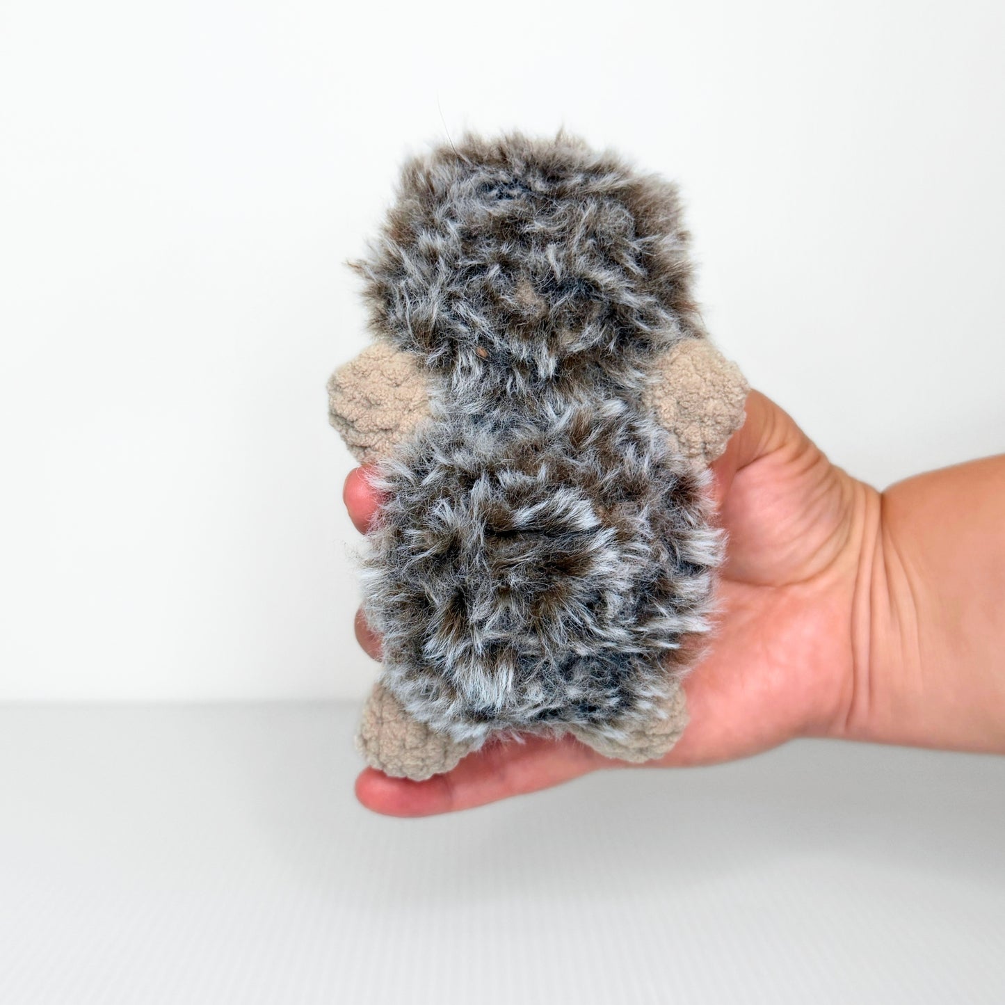 Henry the Hedgehog — Handmade Faux Fur Crochet Plushie