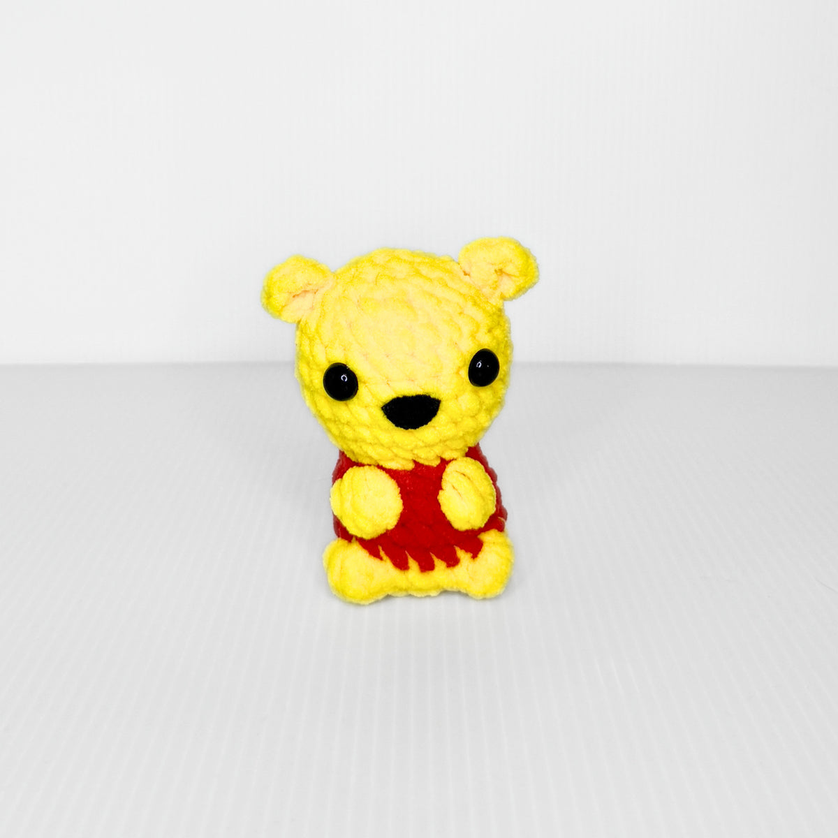 Yellow Bear Keychain — Handmade Crochet Bag Charm - pursuitofcraftyness