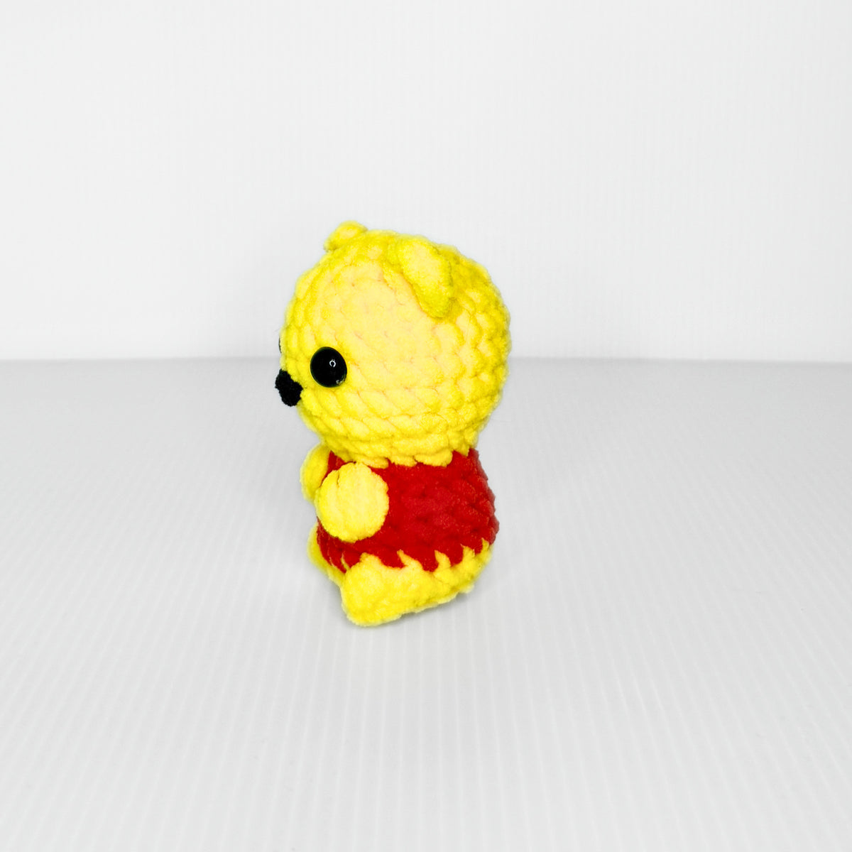 Yellow Bear Keychain — Handmade Crochet Bag Charm - pursuitofcraftyness