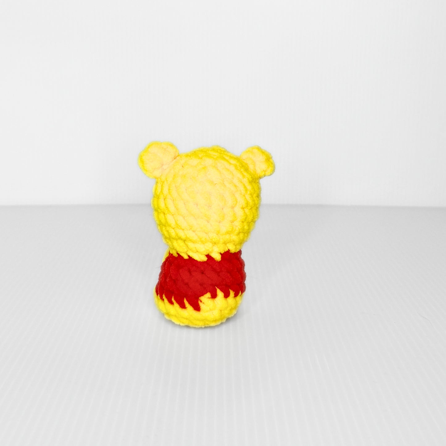 Yellow Bear Keychain — Handmade Crochet Bag Charm - pursuitofcraftyness