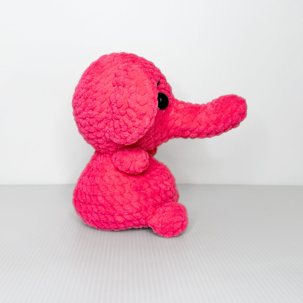 Elie the Elephant — Handmade Crochet Plushie
