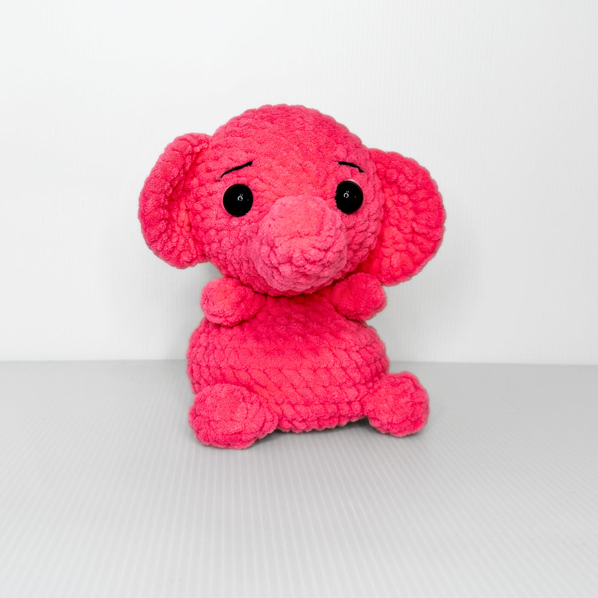 Elie the Elephant — Handmade Crochet Plushie