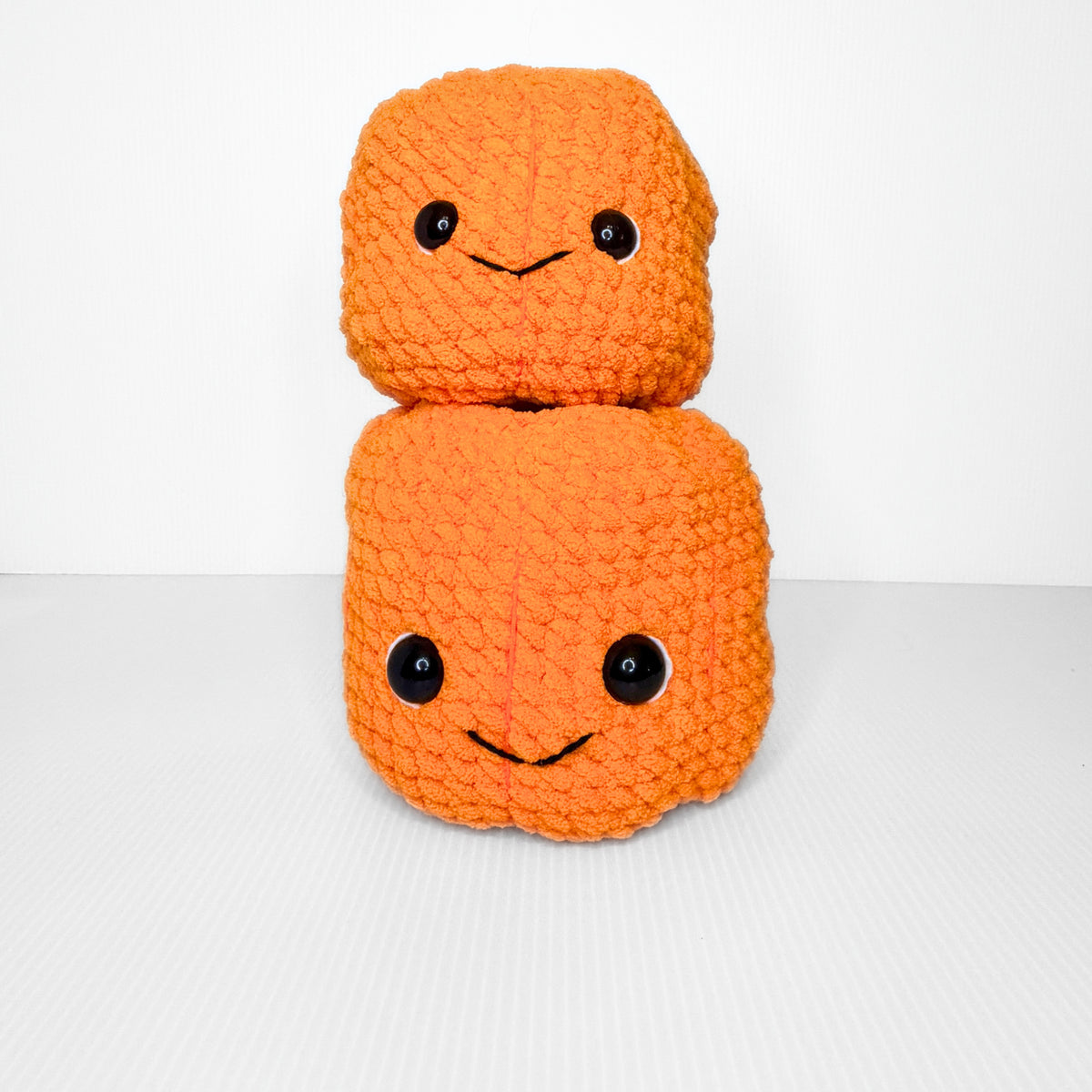 Stacking Pumpkins with Witch Hat — Handmade Crochet Halloween Decor