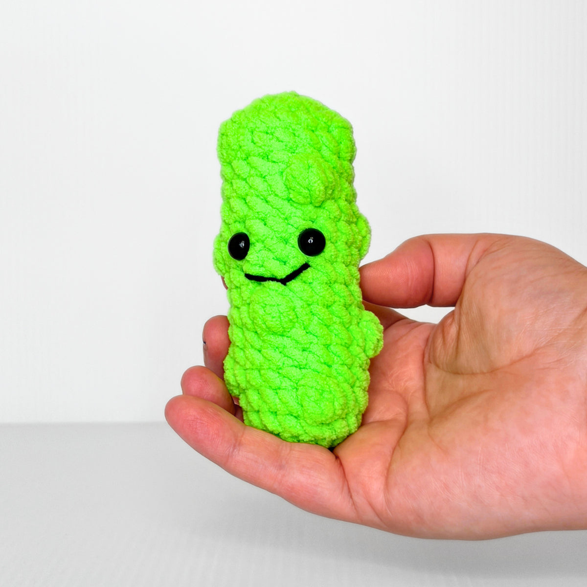 Neon Pickle — Handmade Crochet Plushie