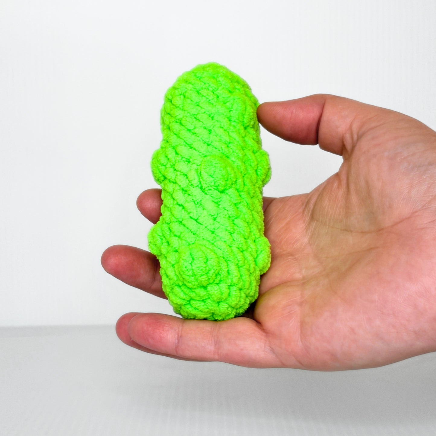 Neon Pickle — Handmade Crochet Plushie