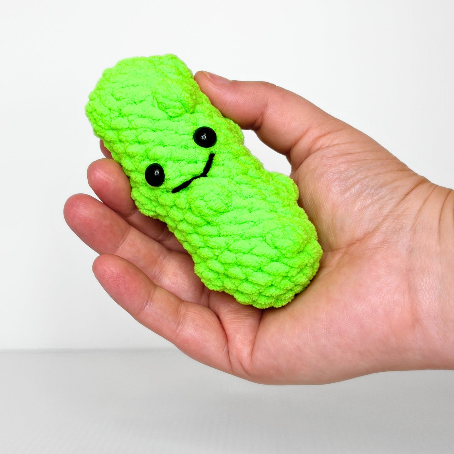 Neon Pickle — Handmade Crochet Plushie