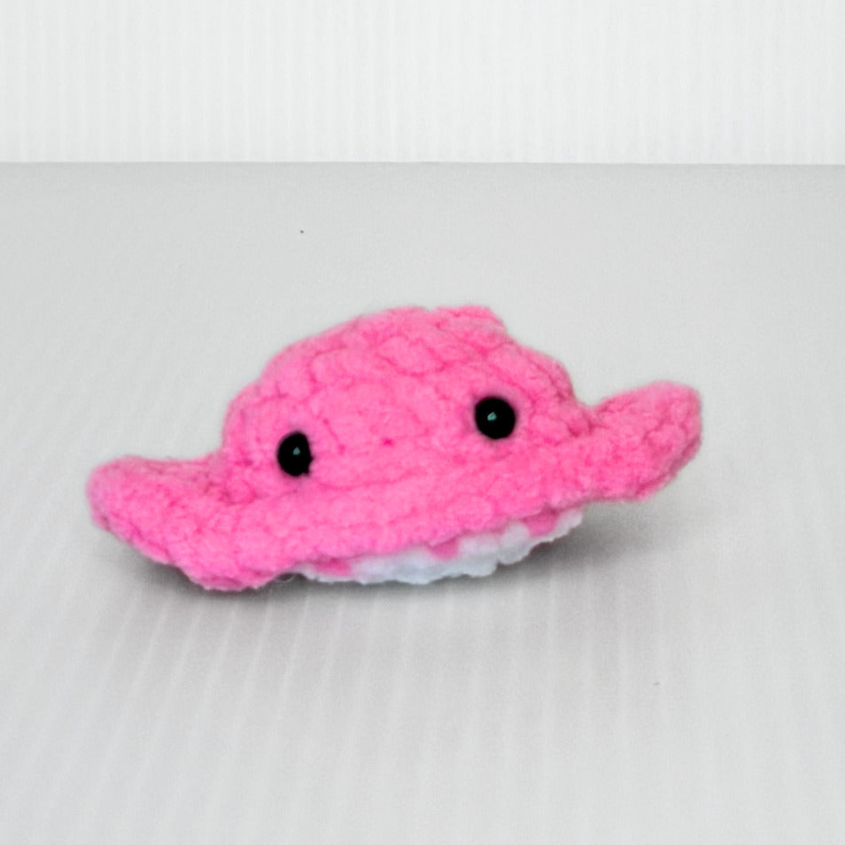 Stingray Magnet — Handmade Crochet Ocean Fridge Magnet