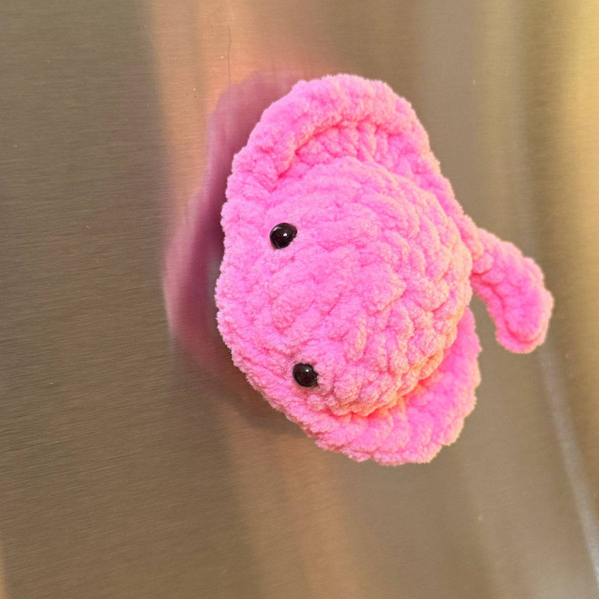 Stingray Magnet — Handmade Crochet Ocean Fridge Magnet