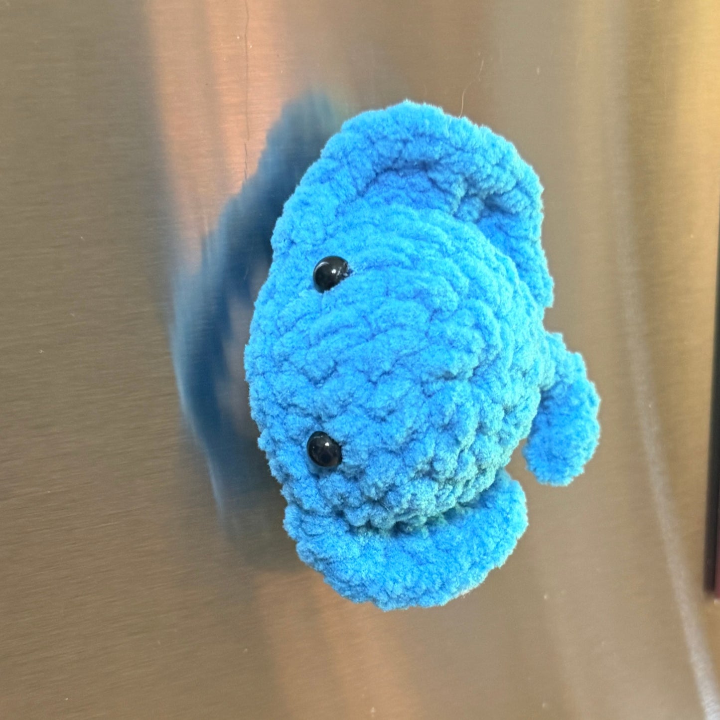 Stingray Magnet — Handmade Crochet Ocean Fridge Magnet