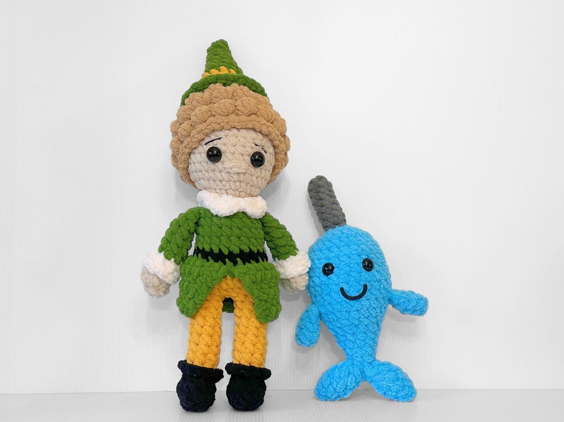 Adorable Crochet Narwhal Doll from Elf Movie - Holiday Décor & Gift for All Ages - pursuitofcraftyness
