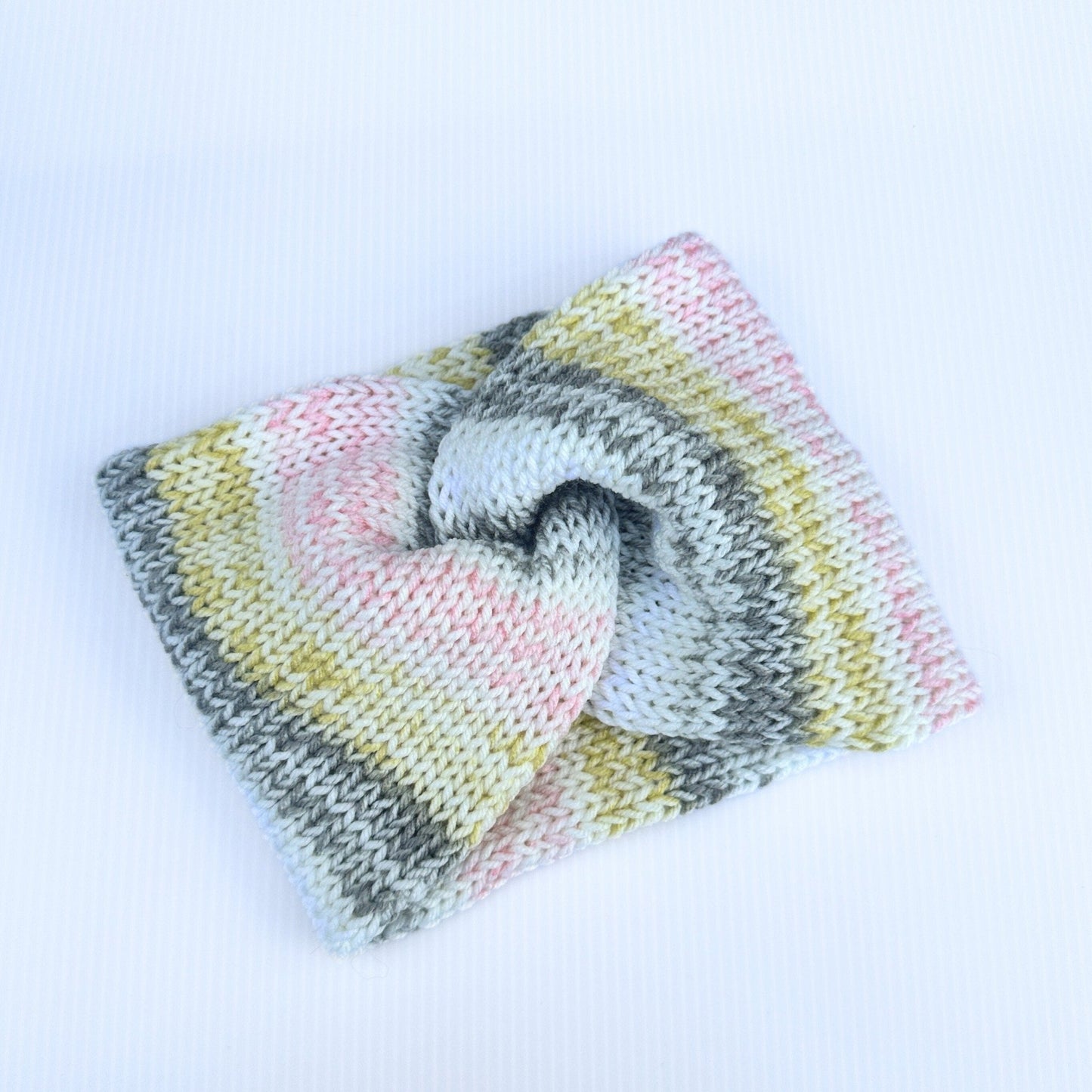 Bright Color Block Fashion Ear Warmer - Cozy Knit Adult Winter Headband for Cold Weather - pursuitofcraftyness