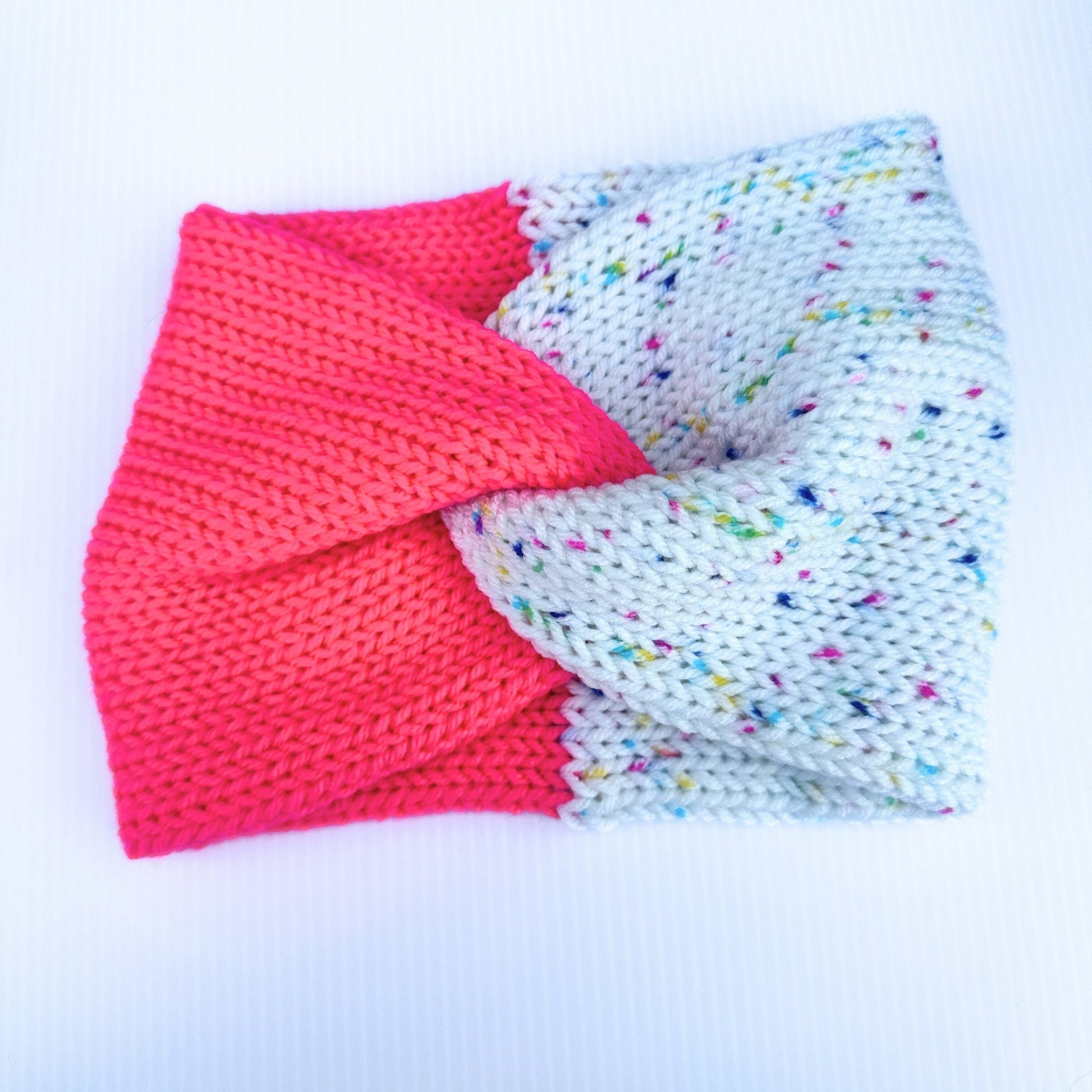 Bright Multicolor Winter Headband - Fashionable and Warm Ear Warmer for Adults - pursuitofcraftyness