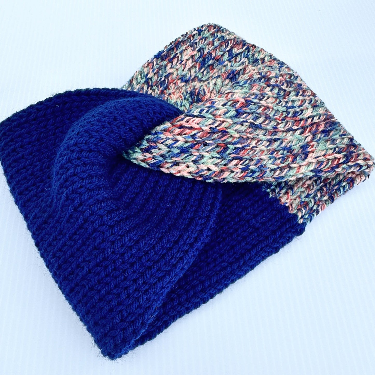 Bright Multicolor Winter Headband - Fashionable and Warm Ear Warmer for Adults - pursuitofcraftyness