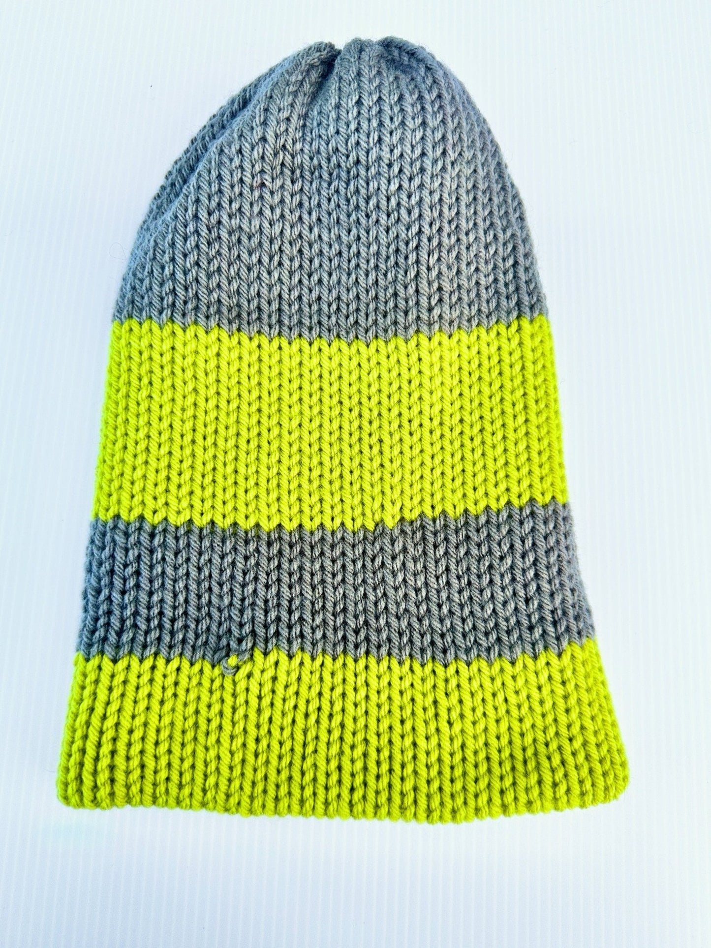Chunky Knit Beanie: Multi - Colored Acrylic Winter Hat - pursuitofcraftyness