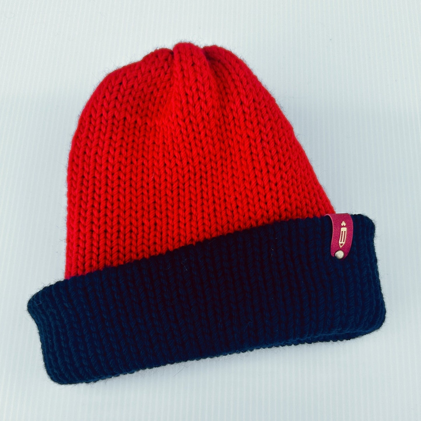 Chunky Knit Beanie: Multi - Colored Acrylic Winter Hat - pursuitofcraftyness
