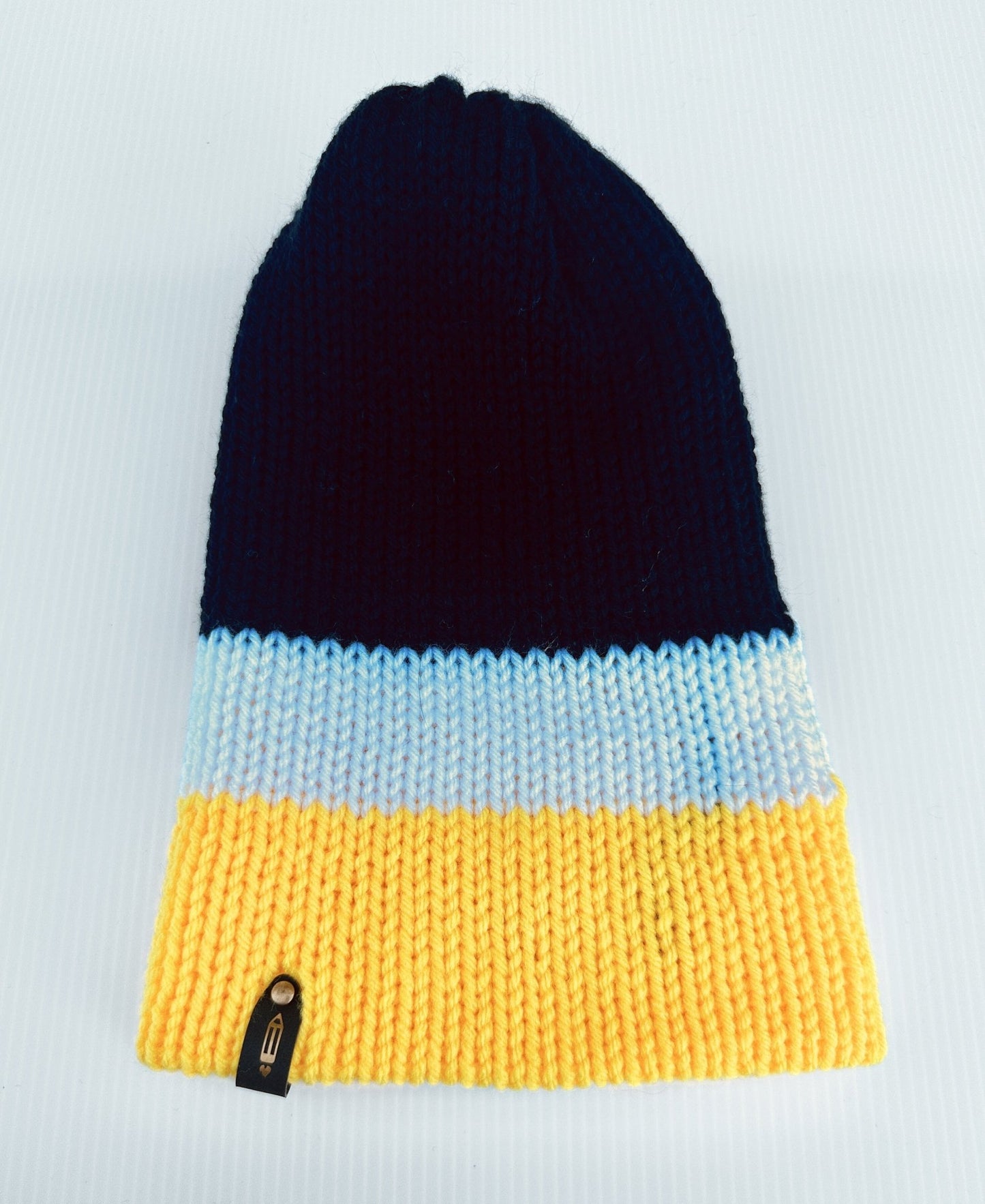Chunky Knit Beanie: Multi - Colored Acrylic Winter Hat - pursuitofcraftyness