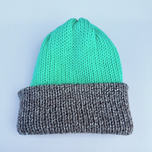 Chunky Knit Beanie: Multi - Colored Acrylic Winter Hat - pursuitofcraftyness