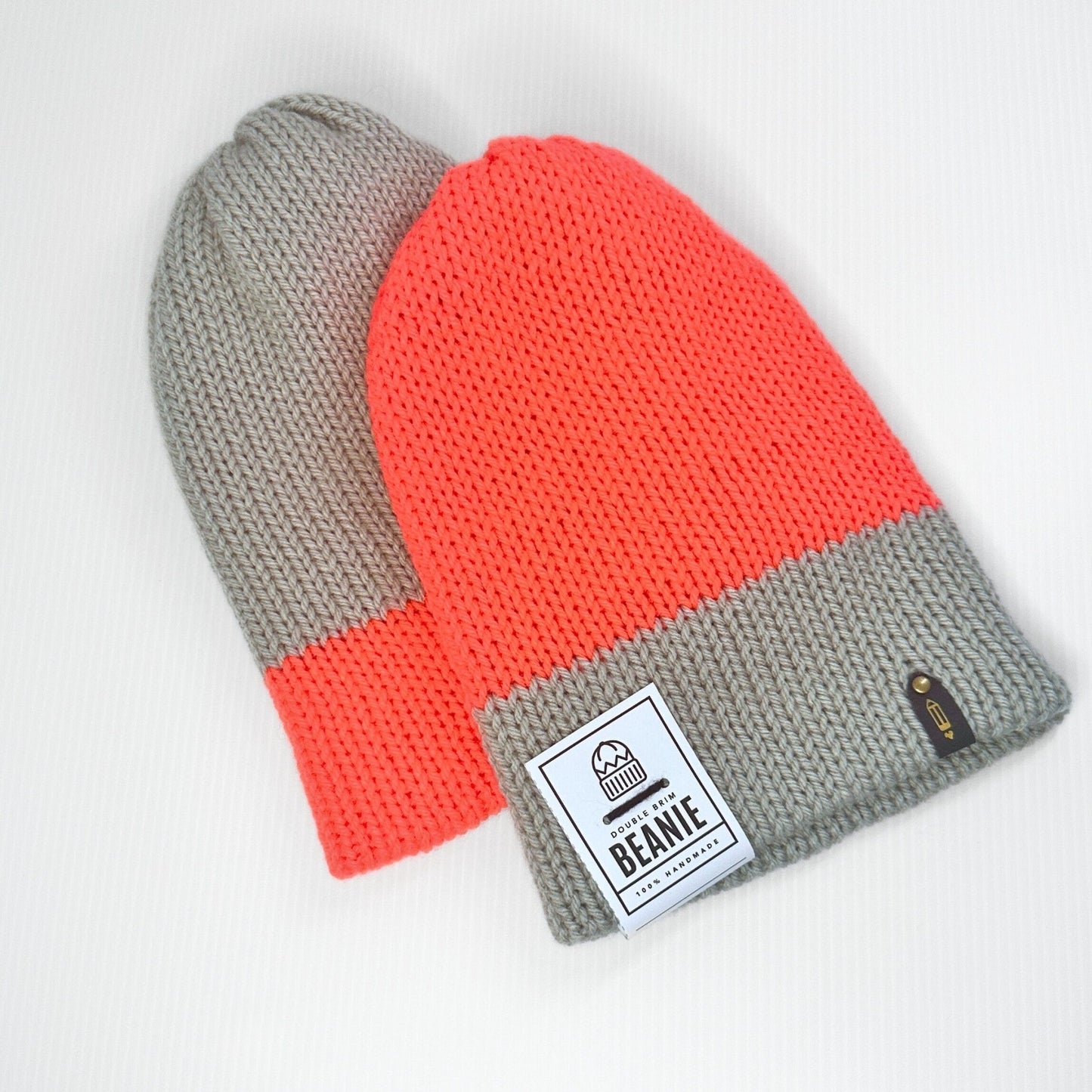 Chunky Knit Beanie: Multi - Colored Acrylic Winter Hat - pursuitofcraftyness
