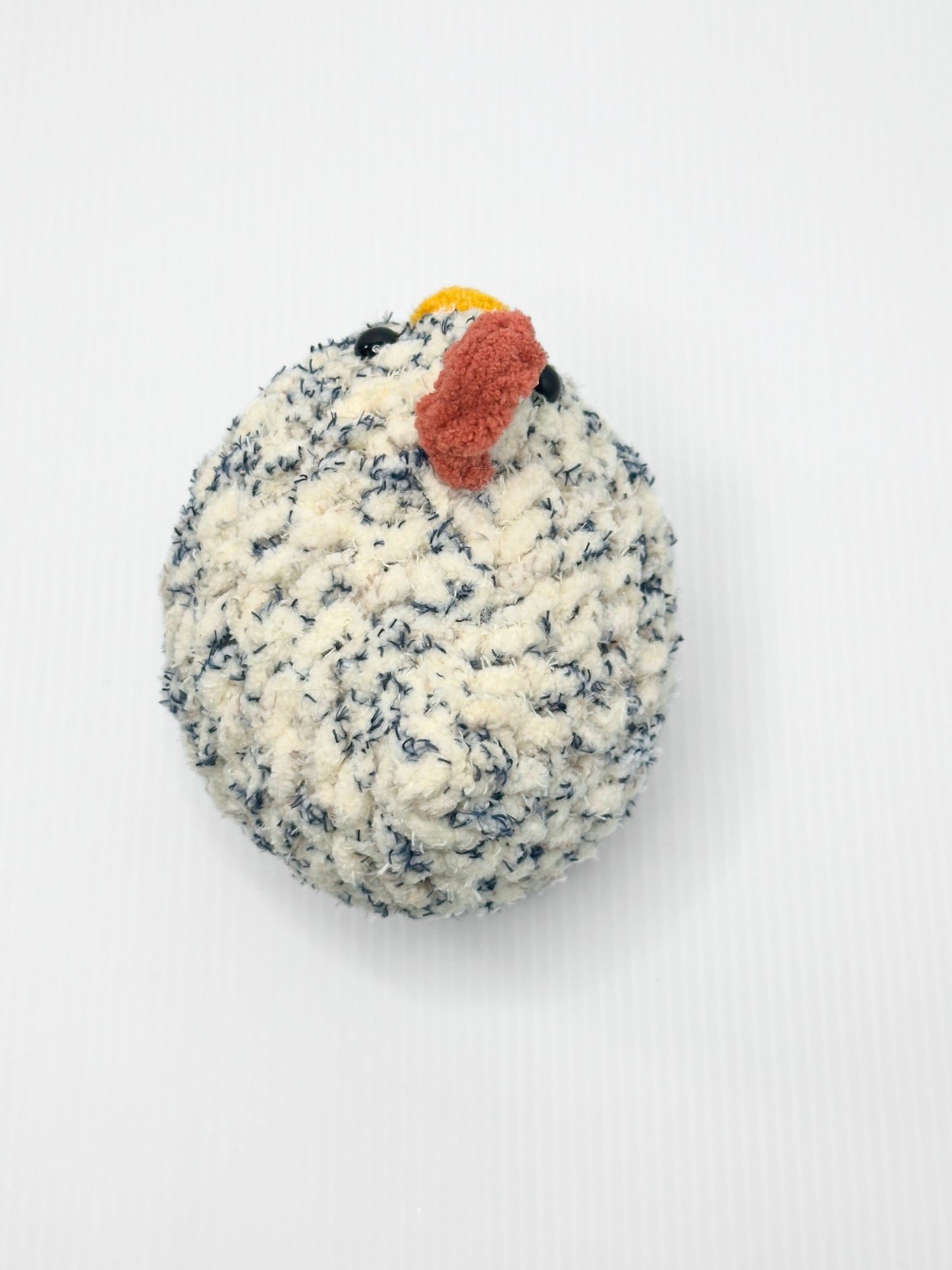 Crochet Chicken Stuffed Animal Handmade Farmhouse Plush Cottagecore Decor - pursuitofcraftyness