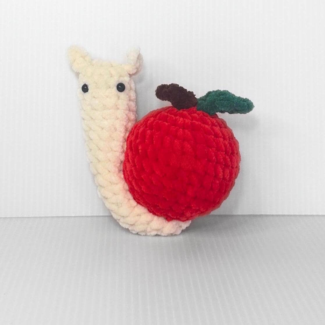Crochet Fruit Snail Plushie Set: Handmade Whimsical Collection - pursuitofcraftyness