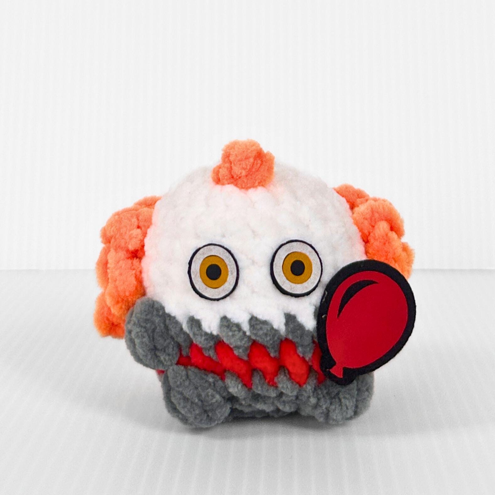Crochet Pennywise Keychain: Horror Movie Fan Gift - pursuitofcraftyness
