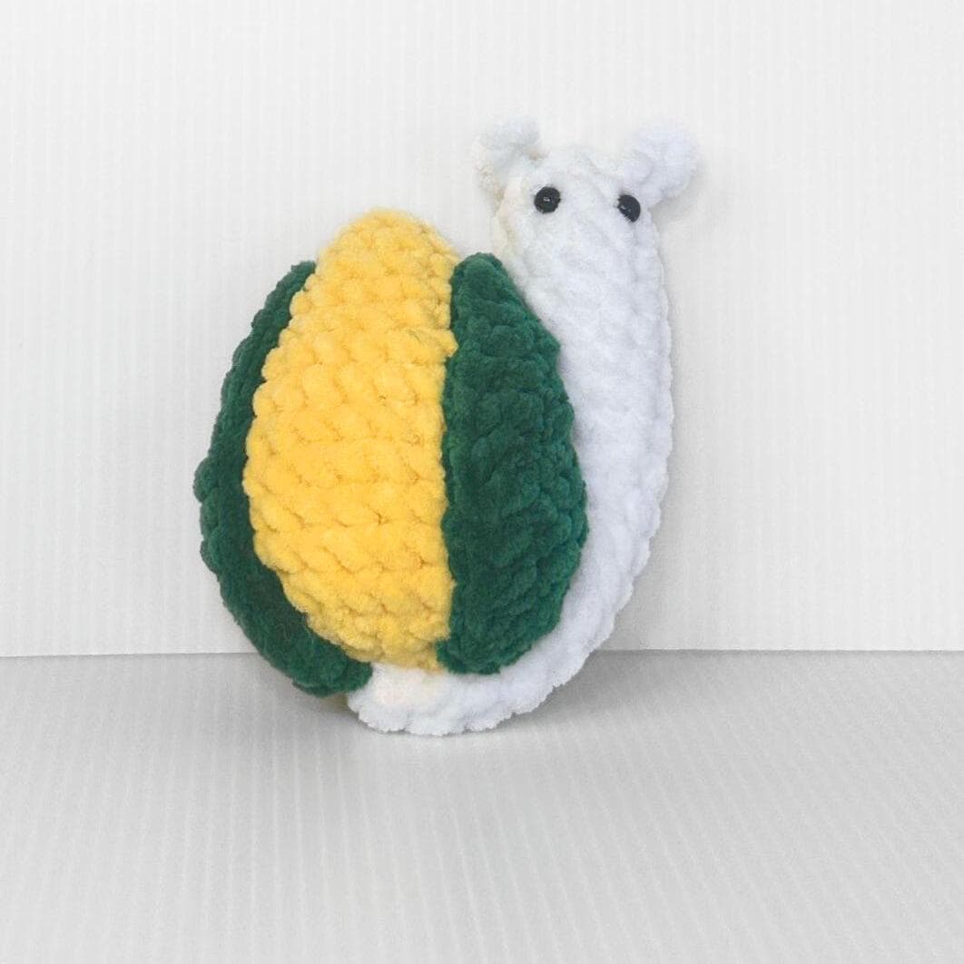 Crochet Veggie Snail Plushie Set: Adorable Vegetable Collection - pursuitofcraftyness