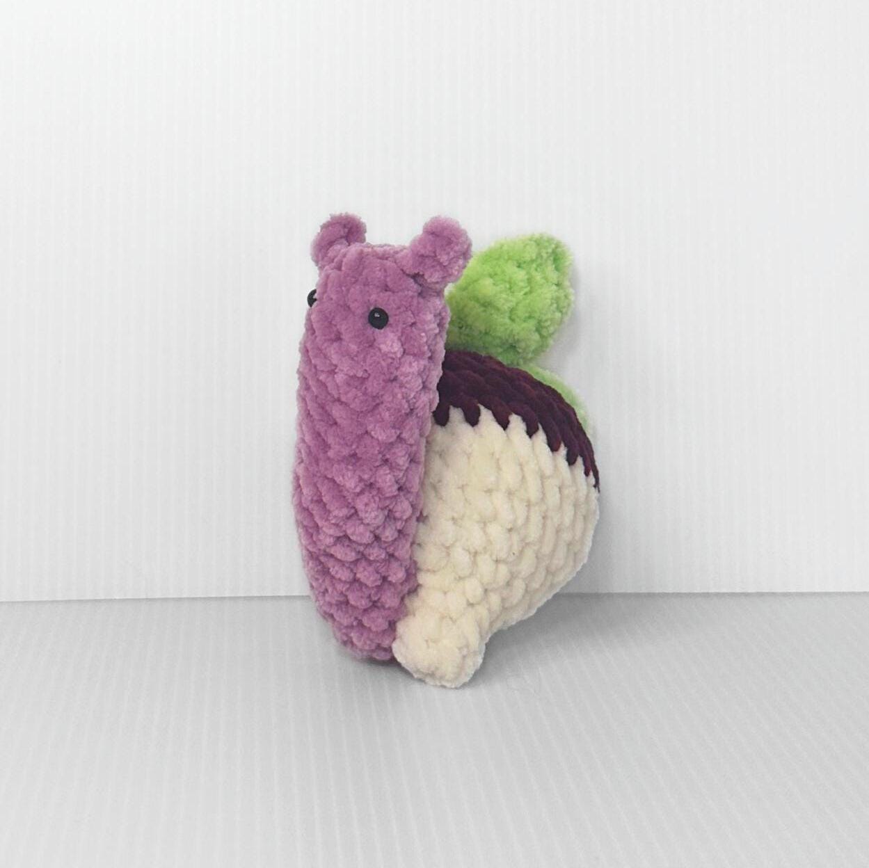 Crochet Veggie Snail Plushie Set: Adorable Vegetable Collection - pursuitofcraftyness