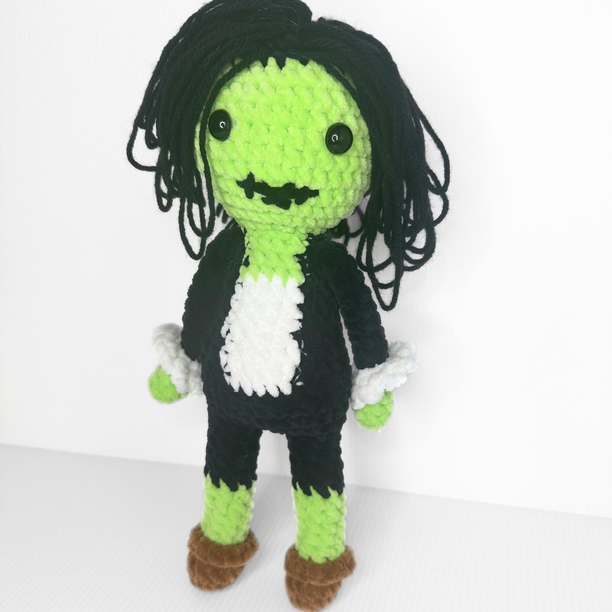 Crochet Zombie Doll – Handmade Zombie Plushie - Inspired Collectible - pursuitofcraftyness