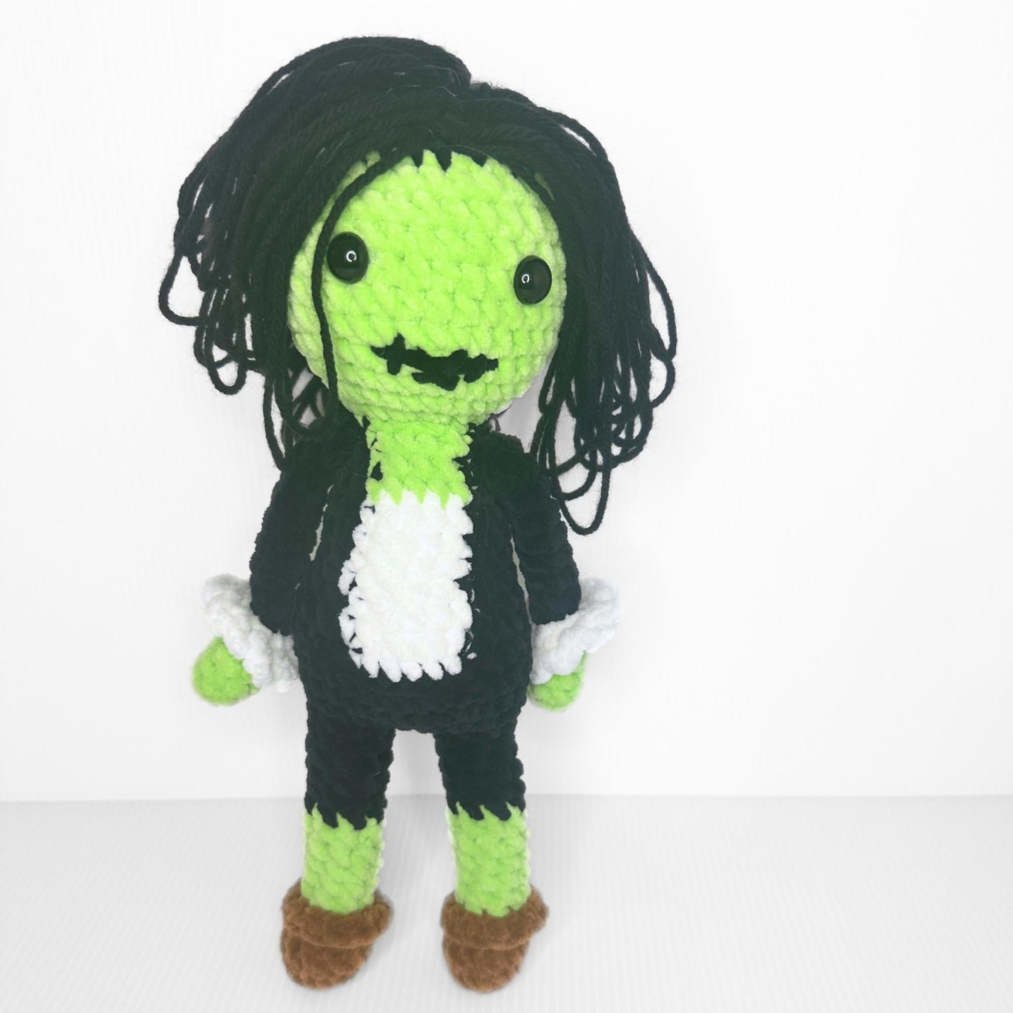 Crochet Zombie Doll – Handmade Zombie Plushie - Inspired Collectible - pursuitofcraftyness