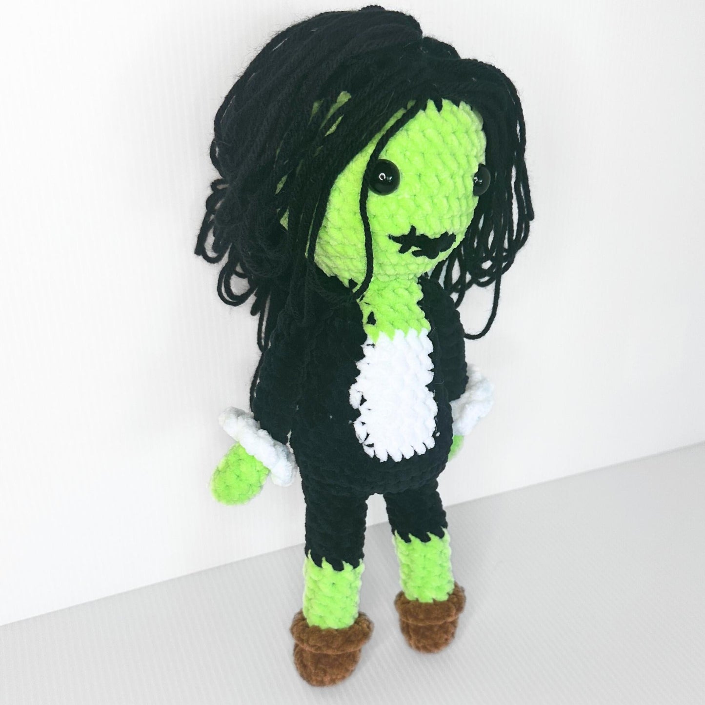Crochet Zombie Doll – Handmade Zombie Plushie - Inspired Collectible - pursuitofcraftyness