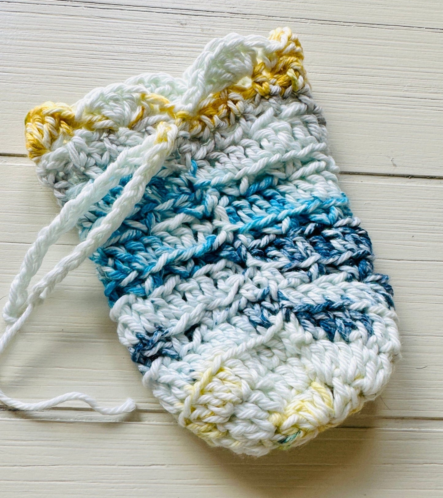 Handcrafted Crochet Cotton Soap Saver - Ecofriendly and Reusable Spa Set Accessory - pursuitofcraftyness