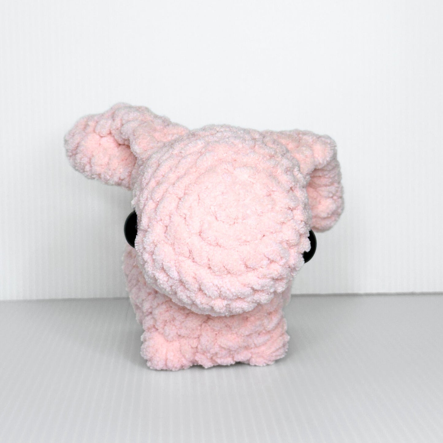 Handmade Beau the Bunny Crochet Plush — Lop Ear Stuffed Rabbit in Chunky Yarn, Choose Your Color - pursuitofcraftyness