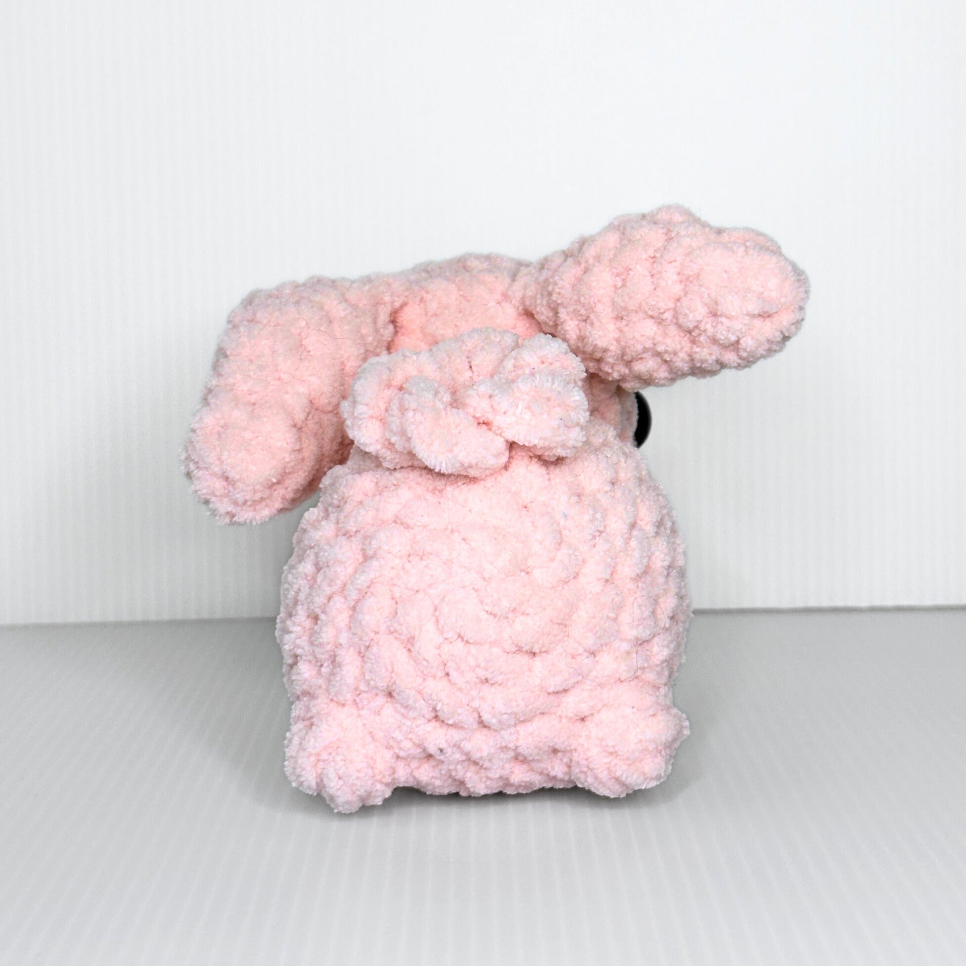 Handmade Beau the Bunny Crochet Plush — Lop Ear Stuffed Rabbit in Chunky Yarn, Choose Your Color - pursuitofcraftyness