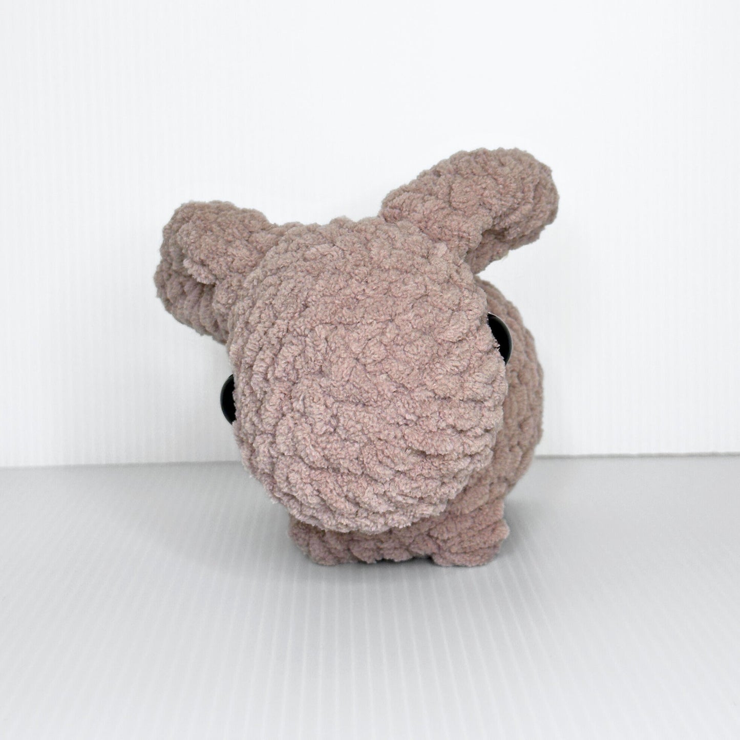 Handmade Beau the Bunny Crochet Plush — Lop Ear Stuffed Rabbit in Chunky Yarn, Choose Your Color - pursuitofcraftyness