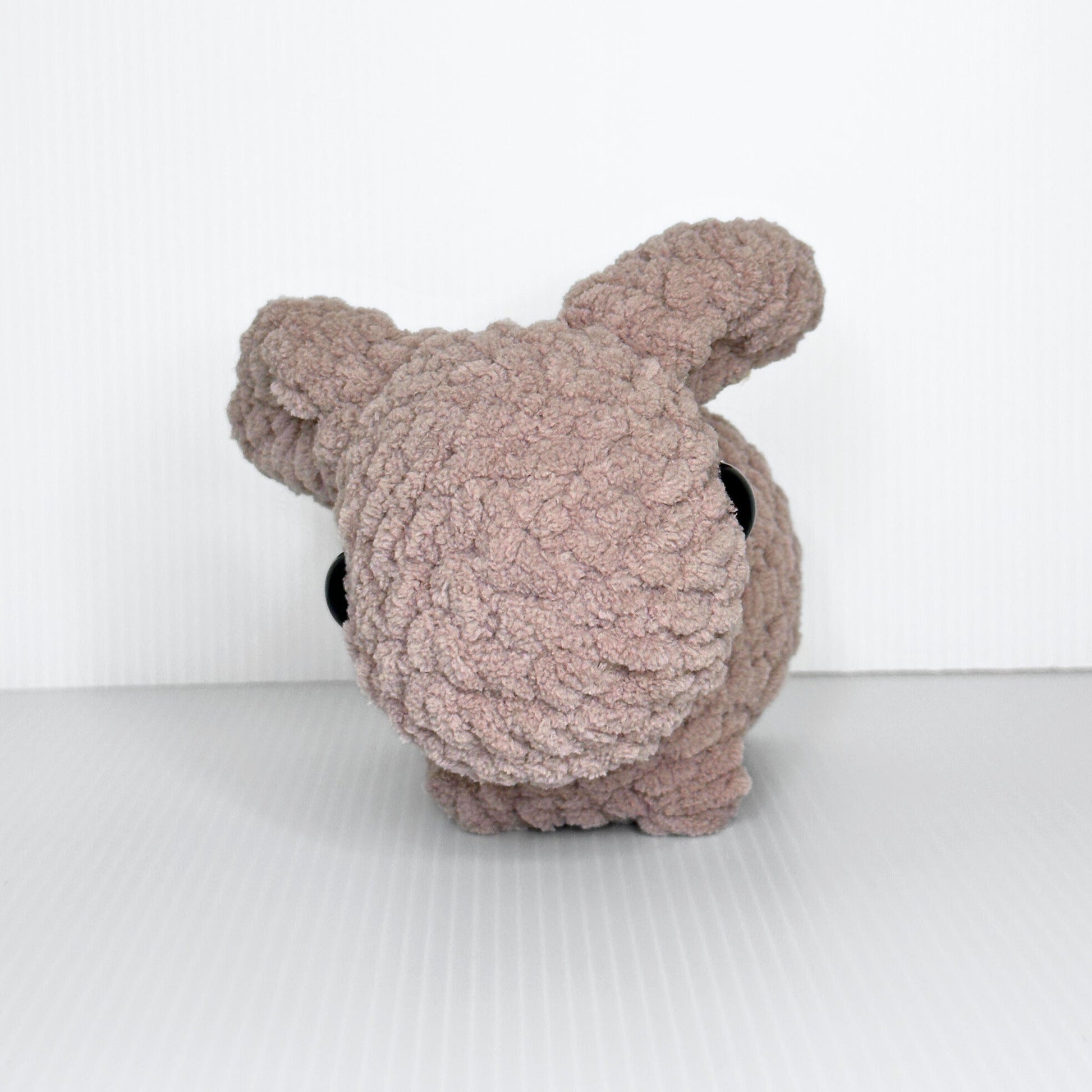Handmade Beau the Bunny Crochet Plush — Lop Ear Stuffed Rabbit in Chunky Yarn, Choose Your Color - pursuitofcraftyness