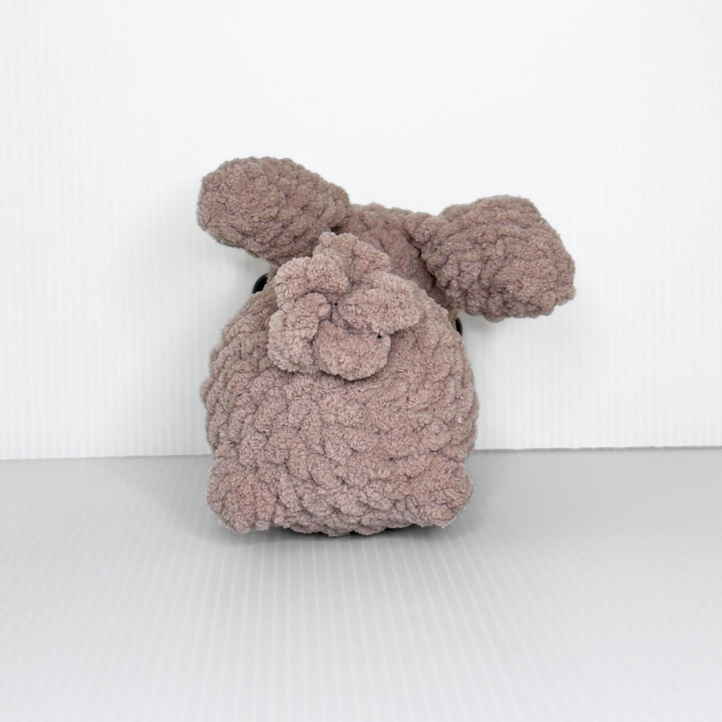 Handmade Beau the Bunny Crochet Plush — Lop Ear Stuffed Rabbit in Chunky Yarn, Choose Your Color - pursuitofcraftyness