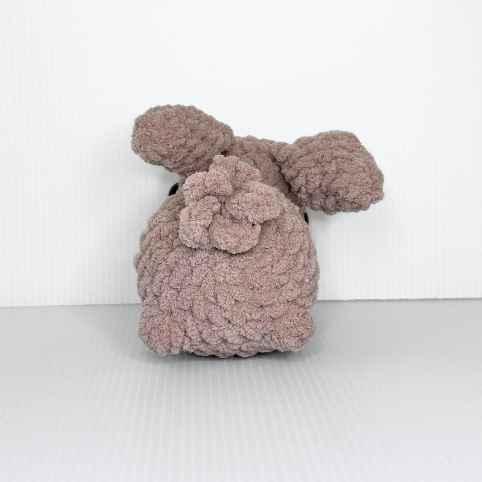 Handmade Beau the Bunny Crochet Plush — Lop Ear Stuffed Rabbit in Chunky Yarn, Choose Your Color - pursuitofcraftyness
