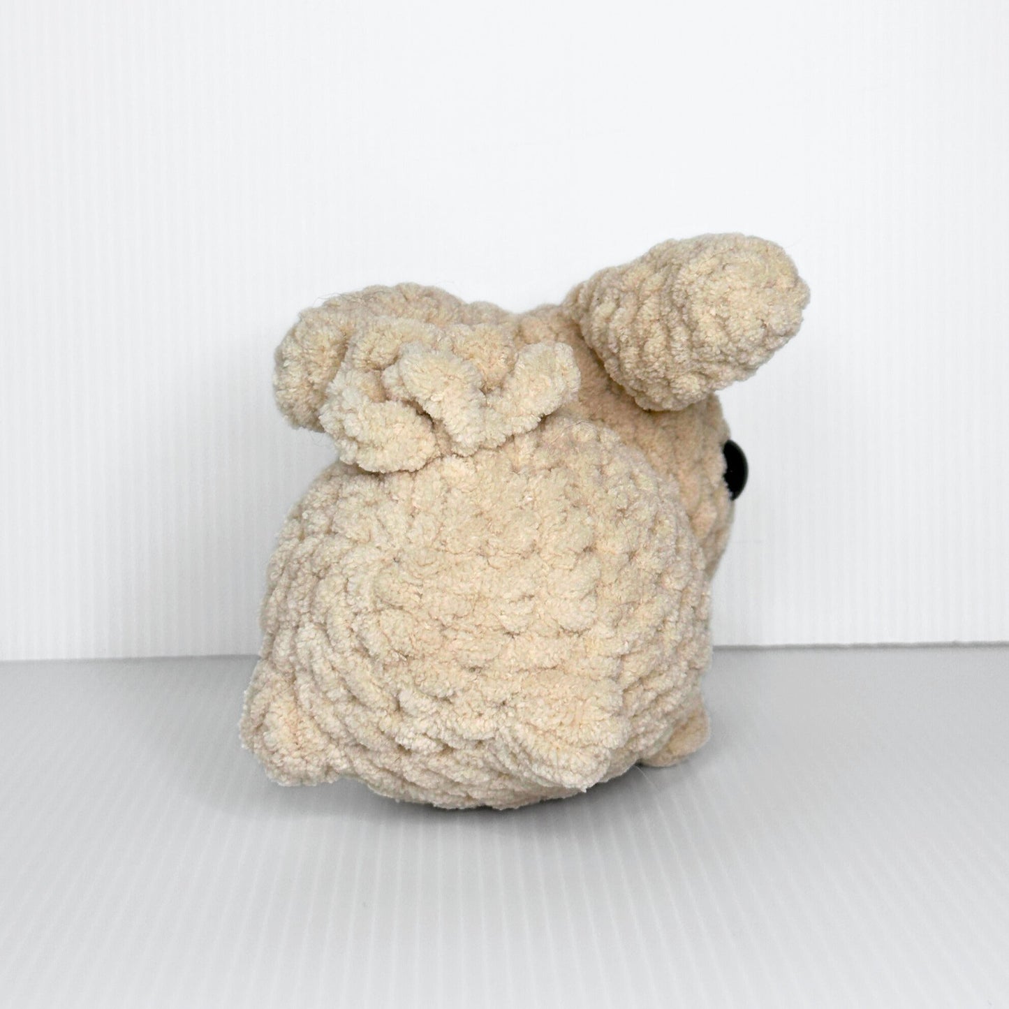 Handmade Beau the Bunny Crochet Plush — Lop Ear Stuffed Rabbit in Chunky Yarn, Choose Your Color - pursuitofcraftyness